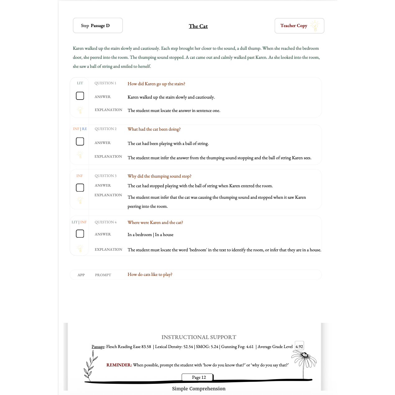 2nd Edition: The Rather Interesting Book of Comprehension Passages