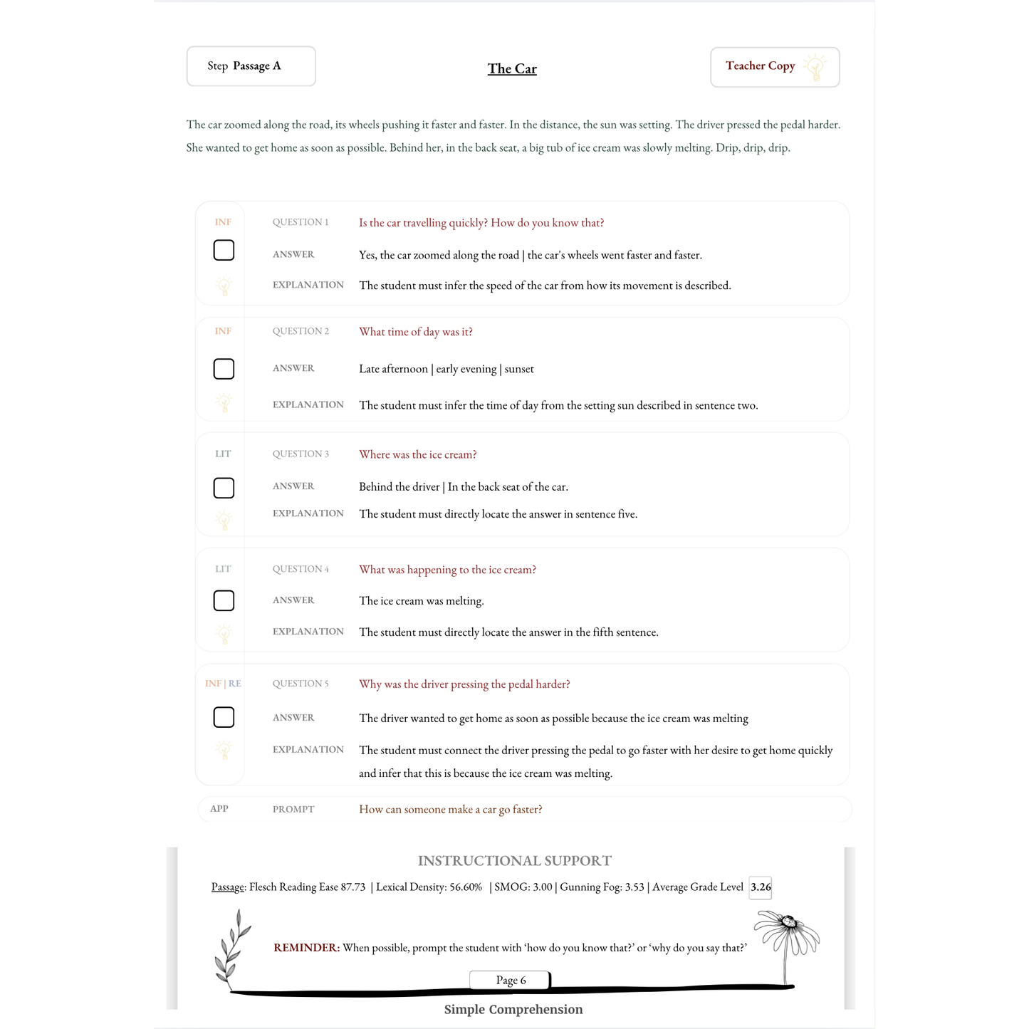2nd Edition: The Rather Serious Book of Comprehension Passages